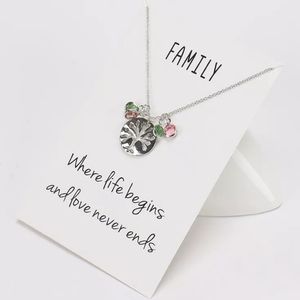 Family Tree Necklace Family Gift